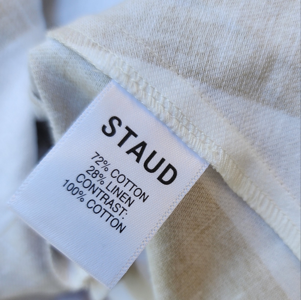 NWT STAUD York Striped Cotton Blend Dress - Picture 7 of 9